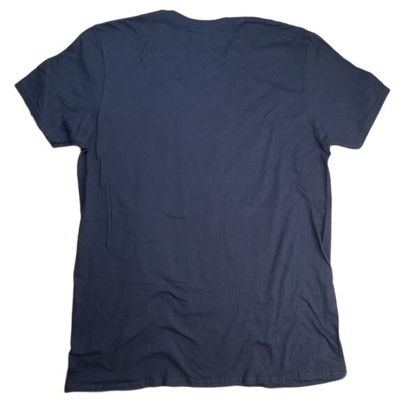 NEARLY THERE NAVY BLUE ALLY RAINBOW PRIDE FLAG BANNER T-SHIRT SIZE SMALL NWOT - Picture 3 of 4